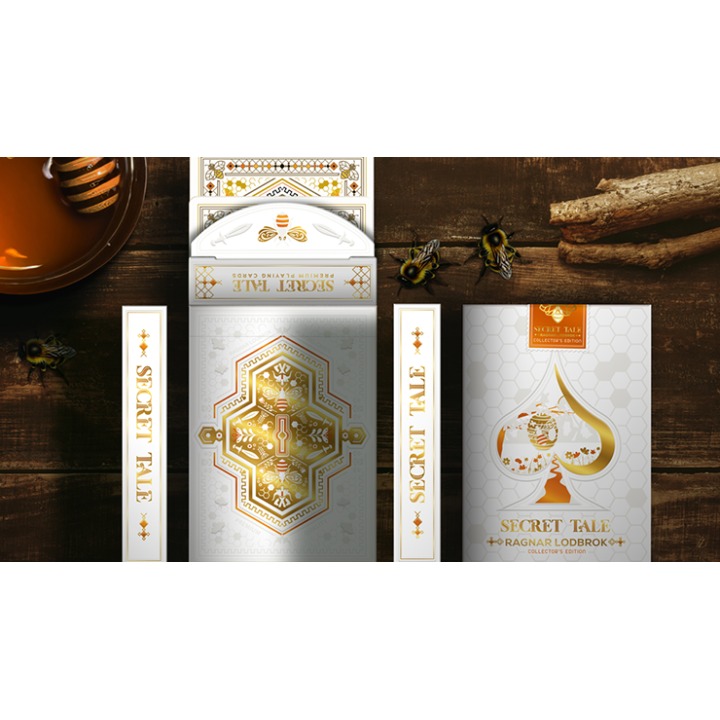 Secret Tale Ragnar White Bee Collector's Playing Cards
