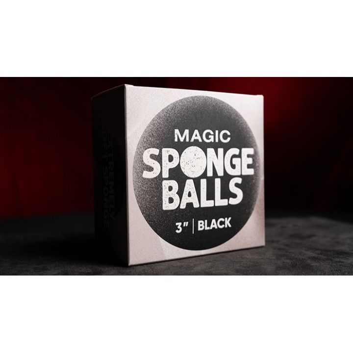 Magic Sponge Balls 50PK BLACK 3" by Murphy's Magic