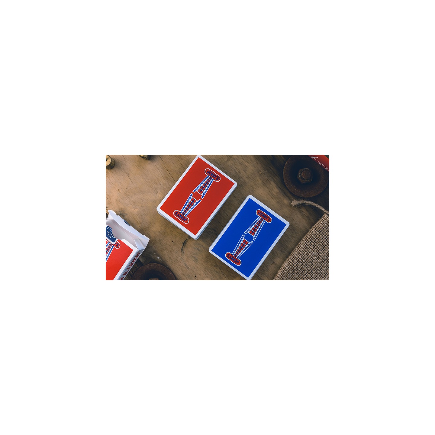 Modern Feel Jerry's Nuggets Gaff (Blue and Red) Playing Cards