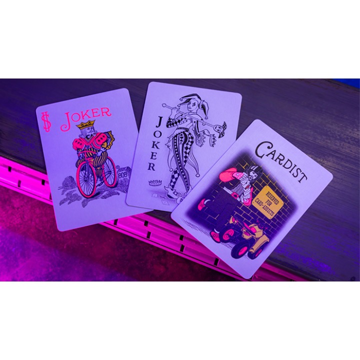 Bicycle Star-Fire Pink Neon Playing Cards
