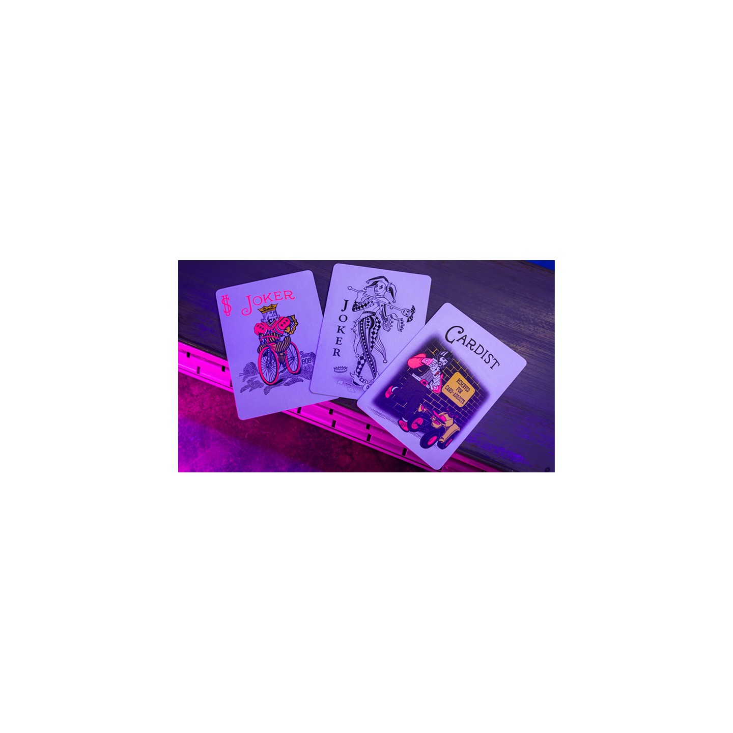 Bicycle Star-Fire Pink Neon Playing Cards