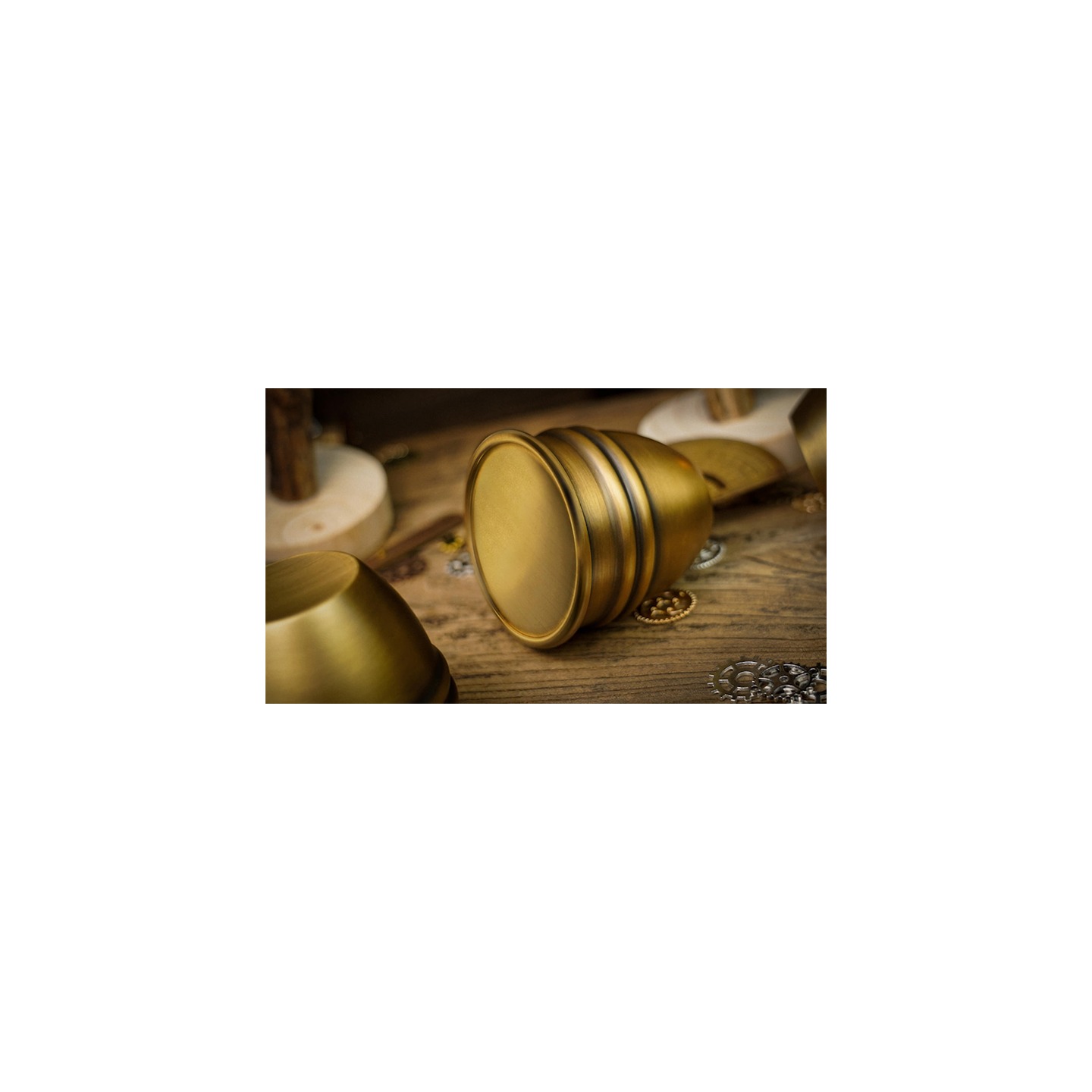Artistic Combo Cups and Balls (Brass) by TCC