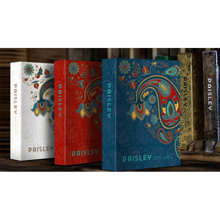 Plastic Paisley Poker Blue Playing Cards by Dutch Card House Company