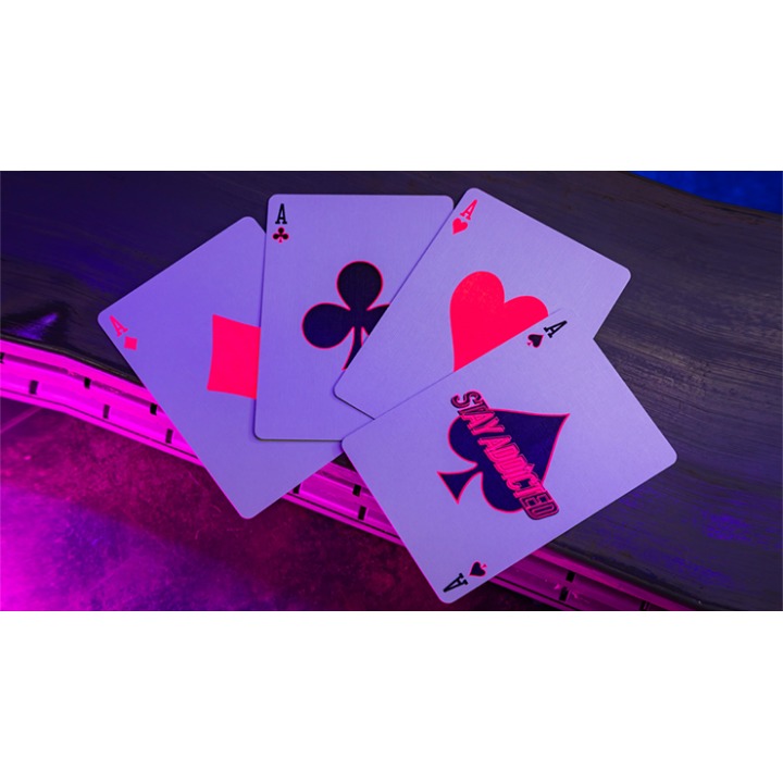 Bicycle Star-Fire Pink Neon Playing Cards