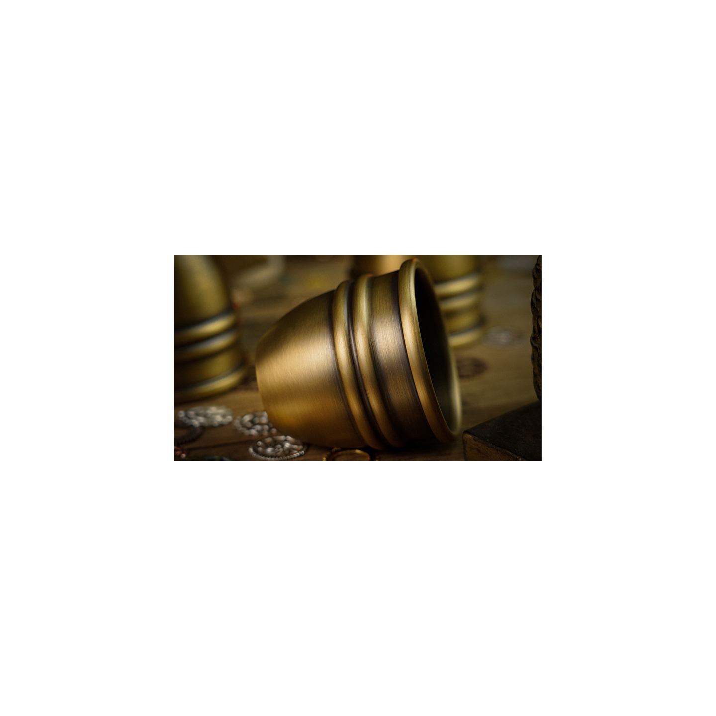 Artistic Chop cup and balls (Brass) by TCC