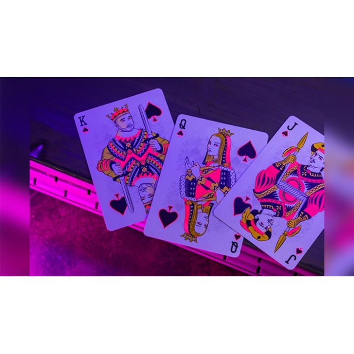 Bicycle Star-Fire Pink Neon Playing Cards