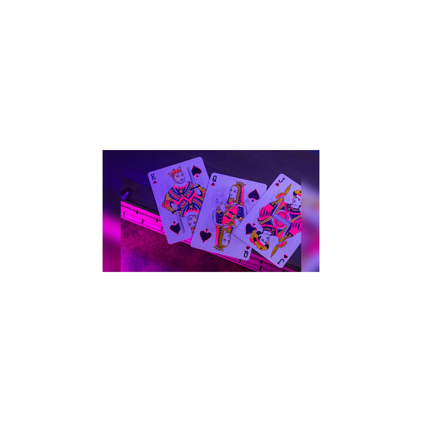 Bicycle Star-Fire Pink Neon Playing Cards