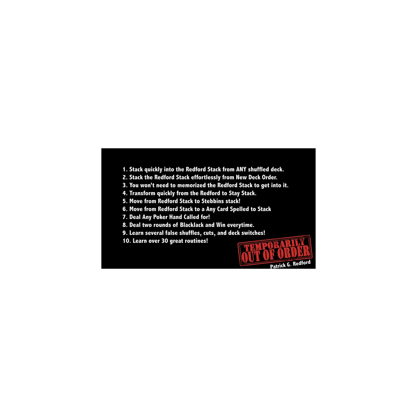 Temporarily Out of Order by Patrick Redford - Book