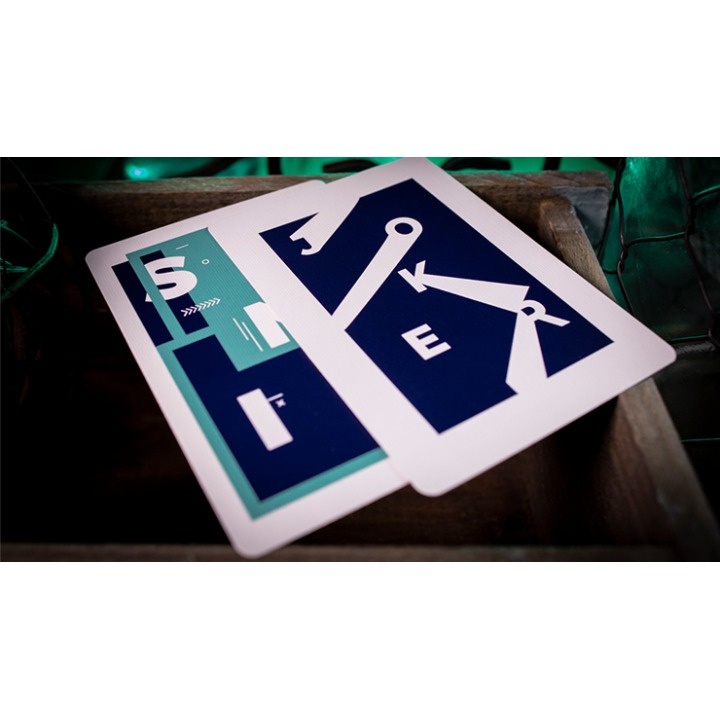 Sinis (Turquoise) Playing Cards by Marc Ventosa