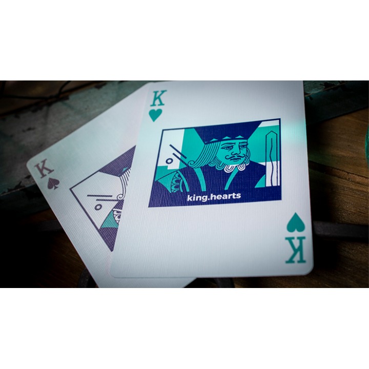 Sinis (Turquoise) Playing Cards by Marc Ventosa