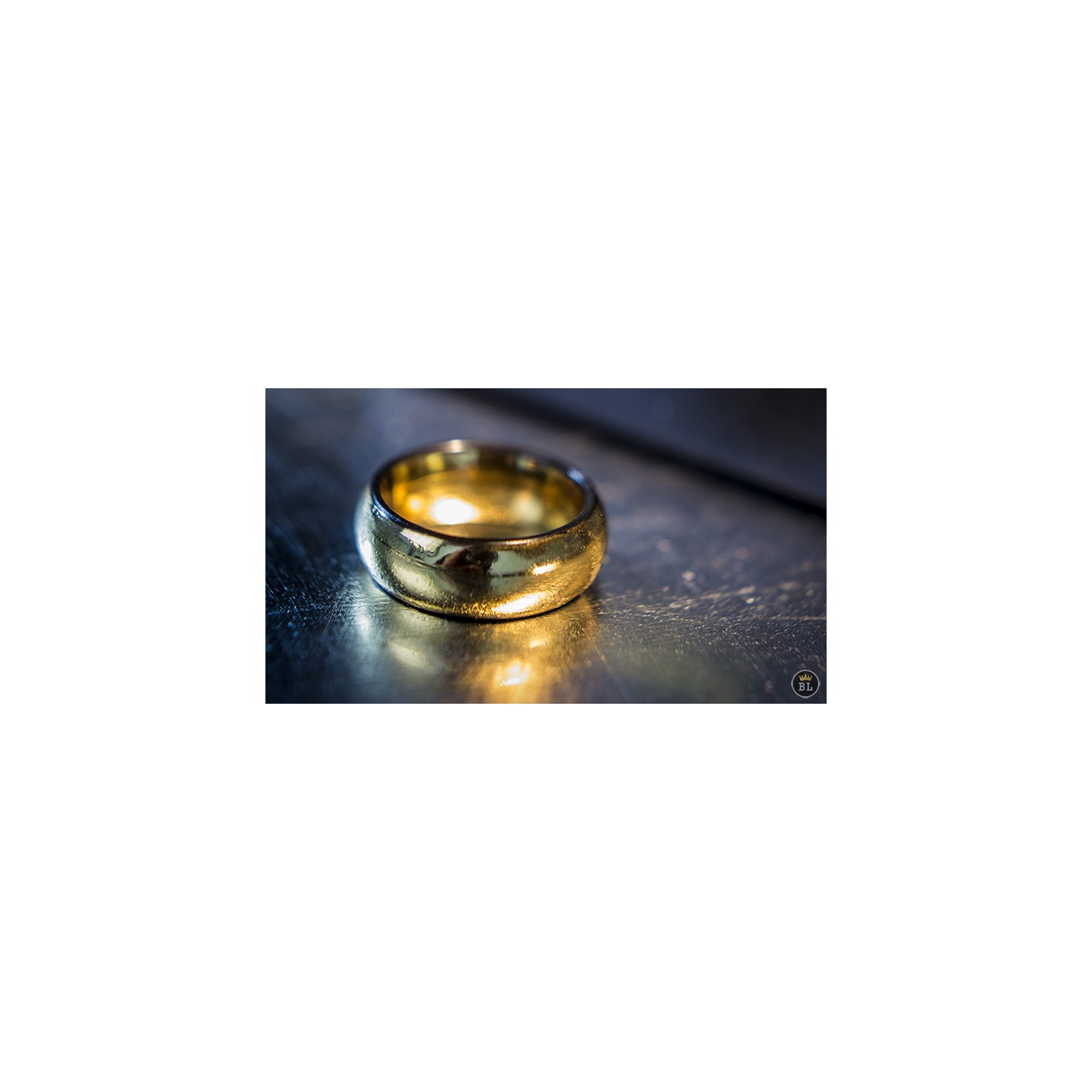 Ash and Ember Gold Curved Size 9 (2 Rings) by Zach Heath