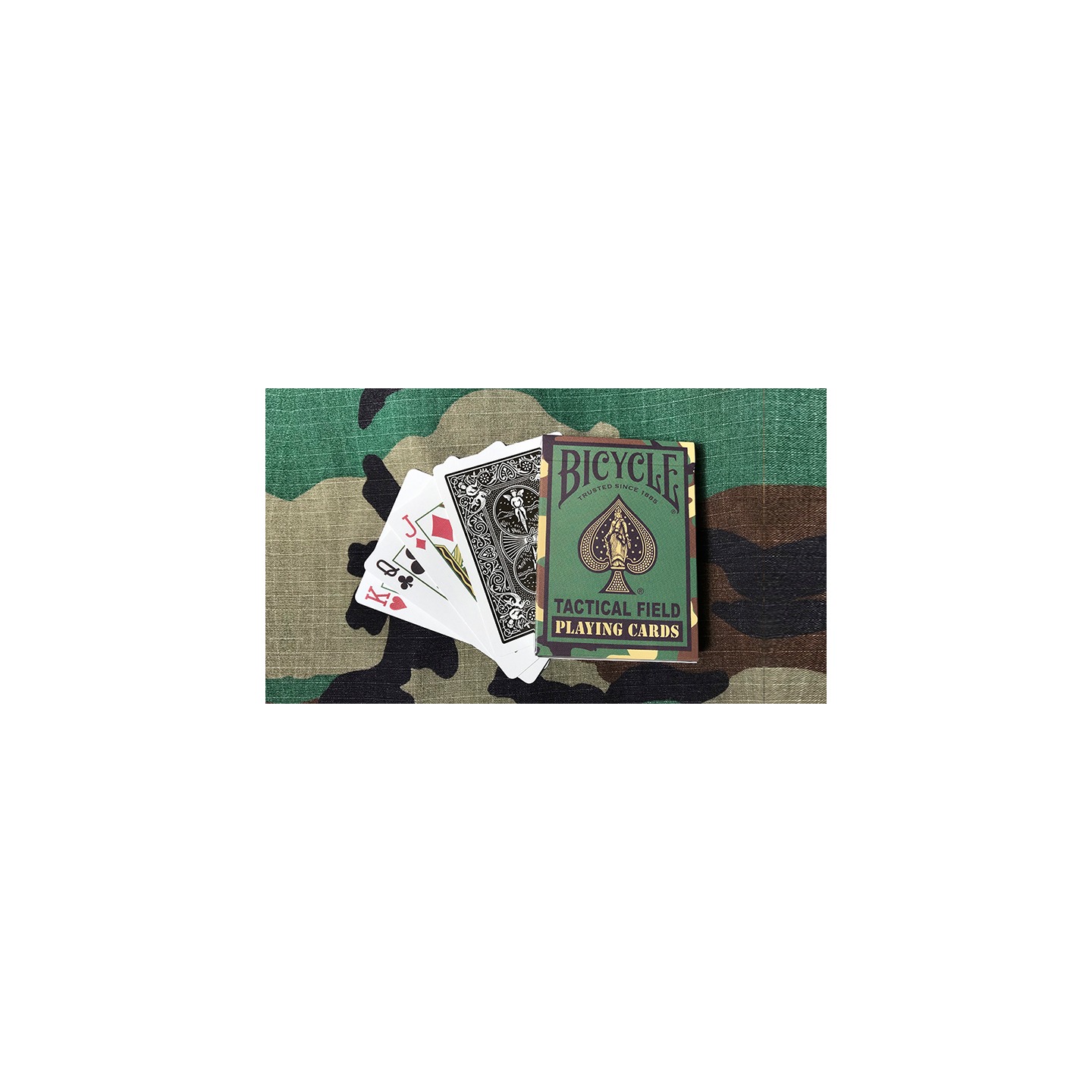 Bicycle Tactical Field Green Camo/Brown Camo (6 Decks) by US Playing Card Co