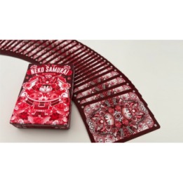 Neko Samurai (Red) Playing Cards