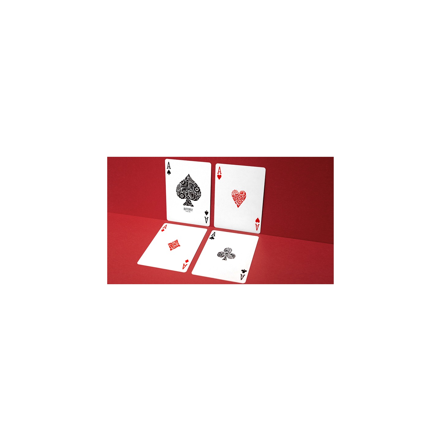 Butterfly Worker Marked Playing Cards (Red) by Ondrej Psenicka