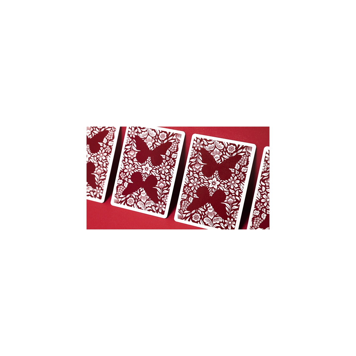 Butterfly Worker Marked Playing Cards (Red) by Ondrej Psenicka