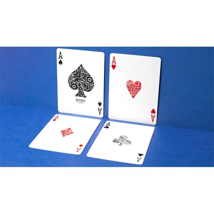 Butterfly Worker Marked V2 Playing Cards (Blue) by Ondrej Psenicka