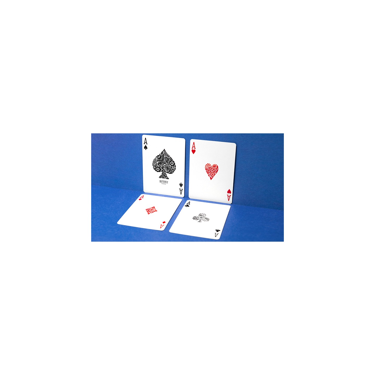 Butterfly Worker Marked V2 Playing Cards (Blue) by Ondrej Psenicka
