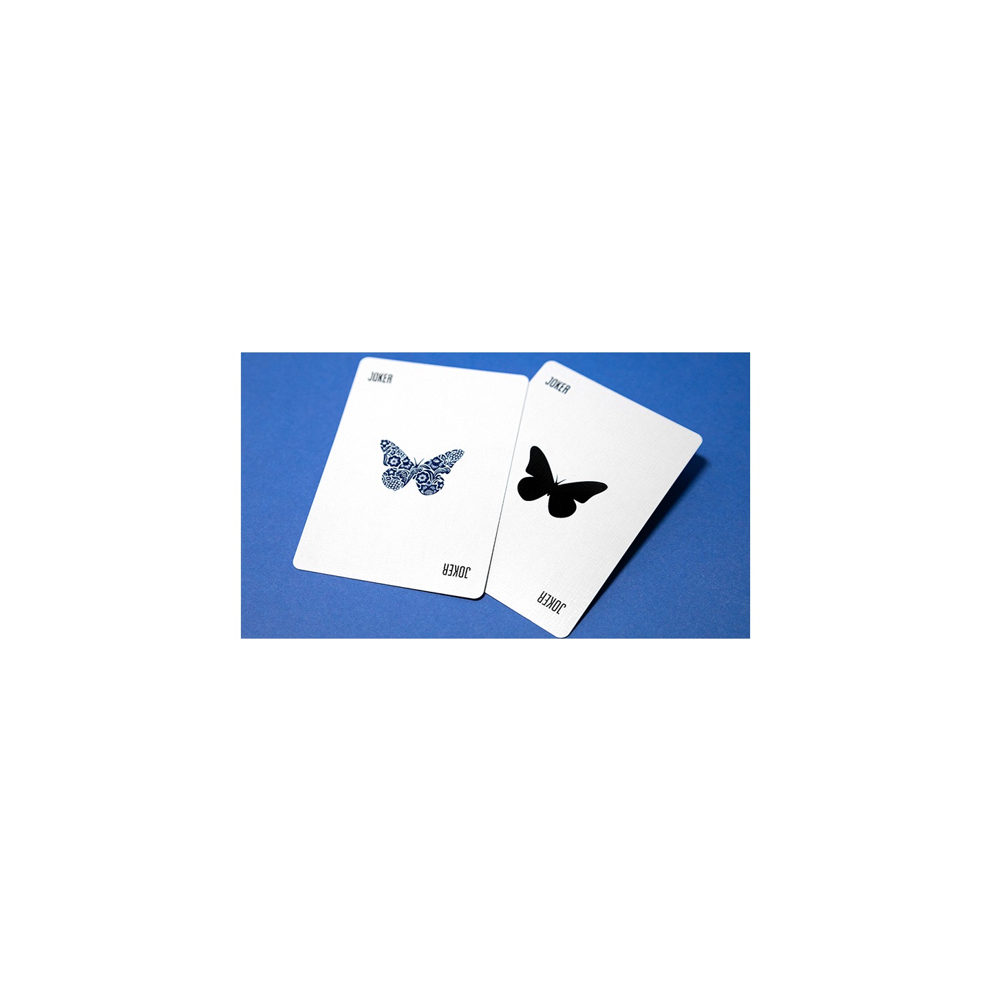 Butterfly Worker Marked V2 Playing Cards (Blue) by Ondrej Psenicka