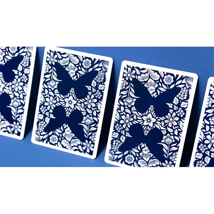 Butterfly Worker Marked V2 Playing Cards (Blue) by Ondrej Psenicka