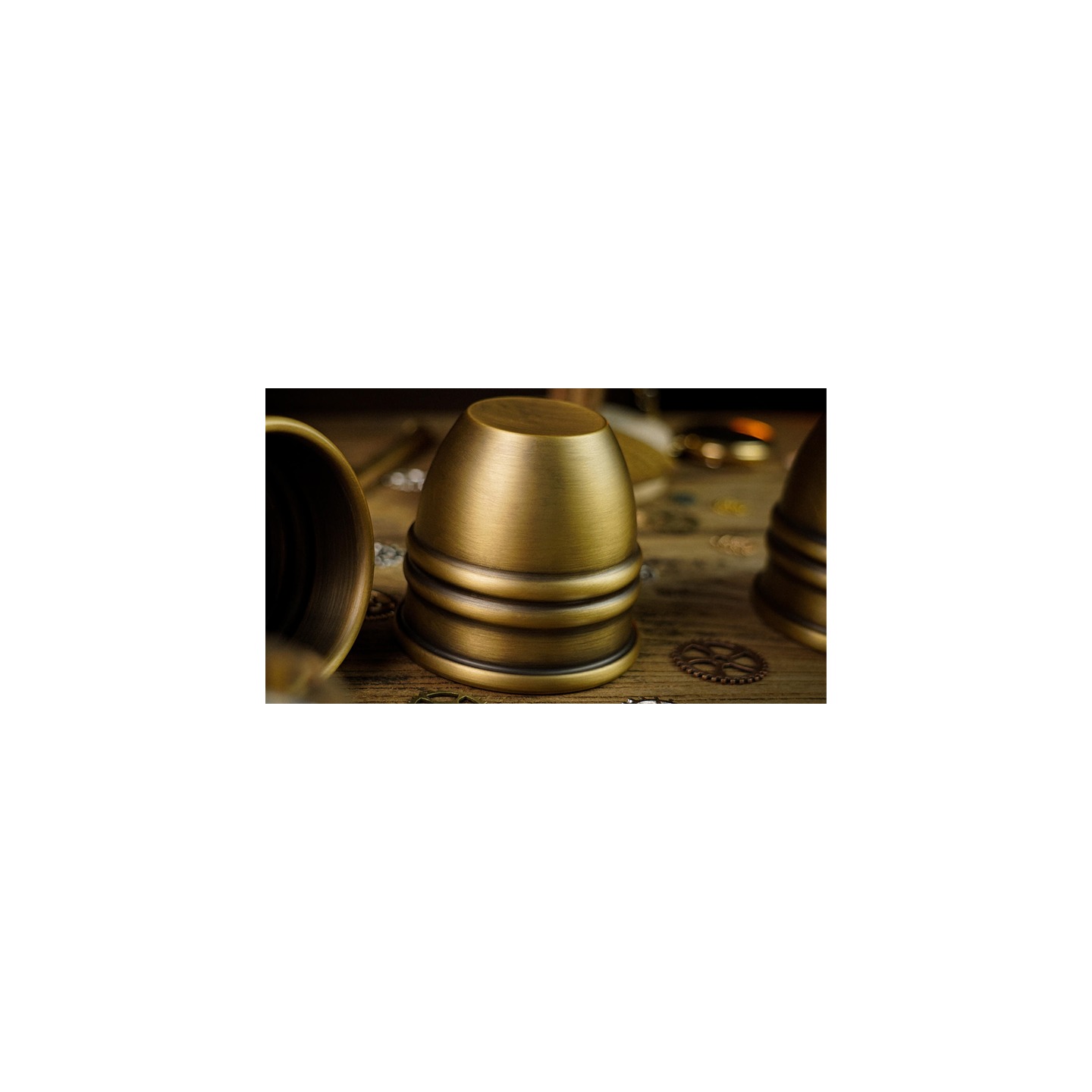 Artistic Chop cup and balls (Brass) by TCC