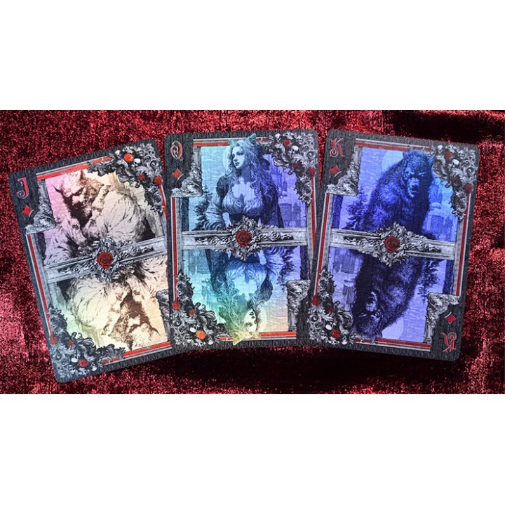 Trinity of Night - Werewolf HOLO Playing Cards by Evokad
