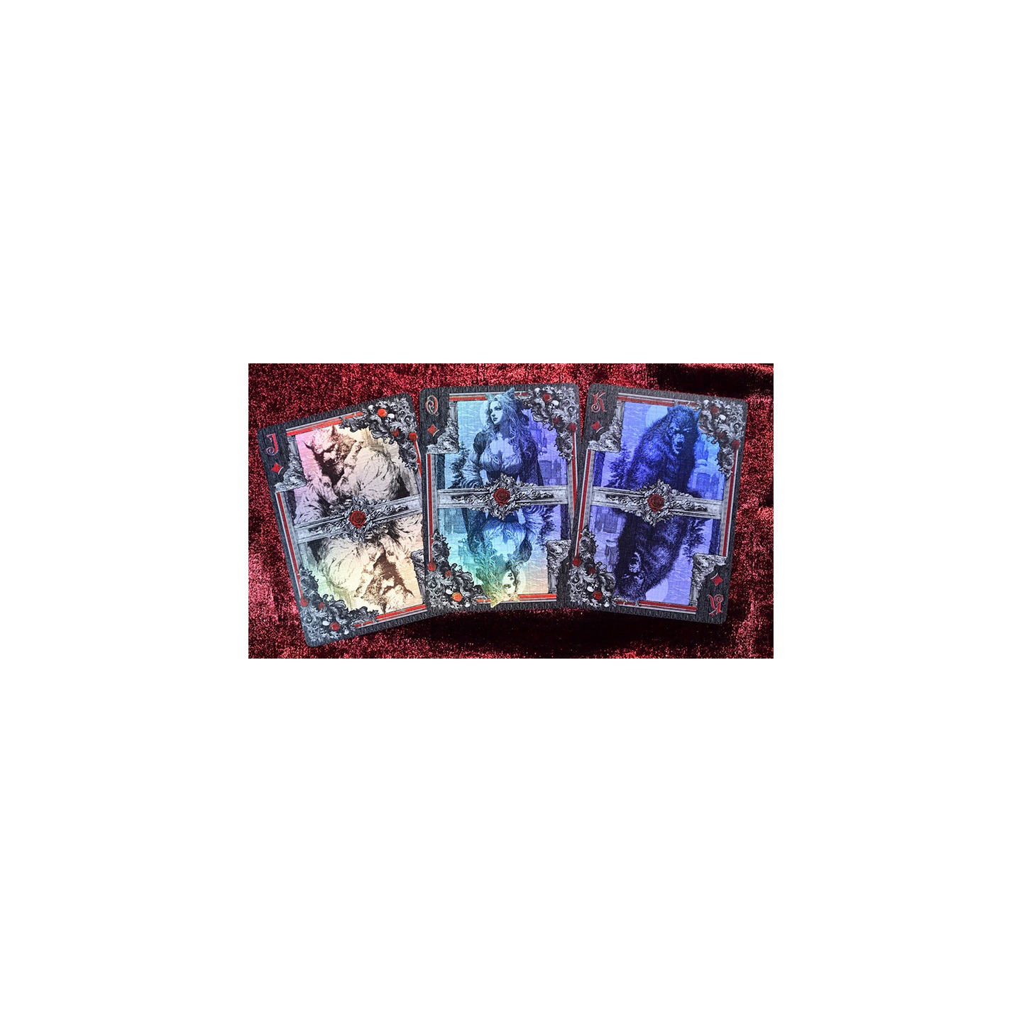 Trinity of Night - Werewolf HOLO Playing Cards by Evokad