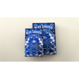 Neko Samurai (Mini Blue) Playing Cards