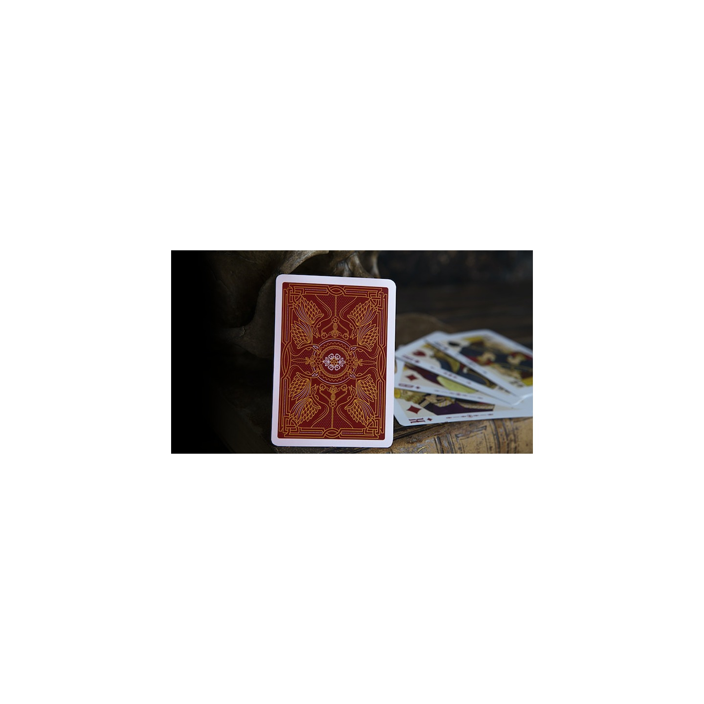 Shakespeare (Burgundy) Playing Cards