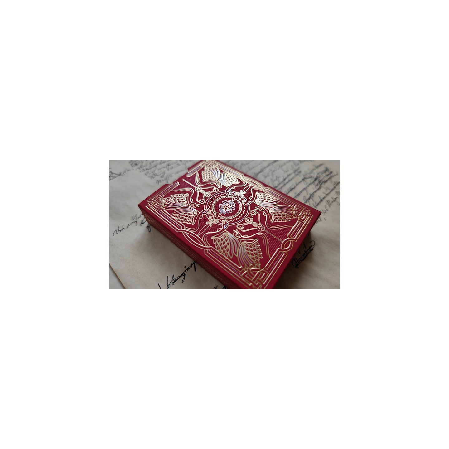 Shakespeare (Burgundy) Playing Cards