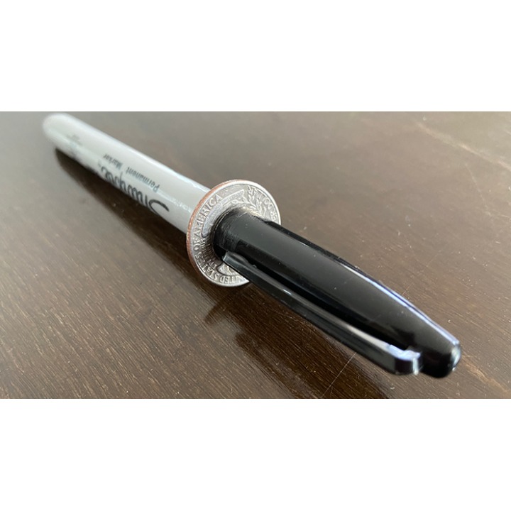 Sharpie thru Quarter (1 Side) by Tango