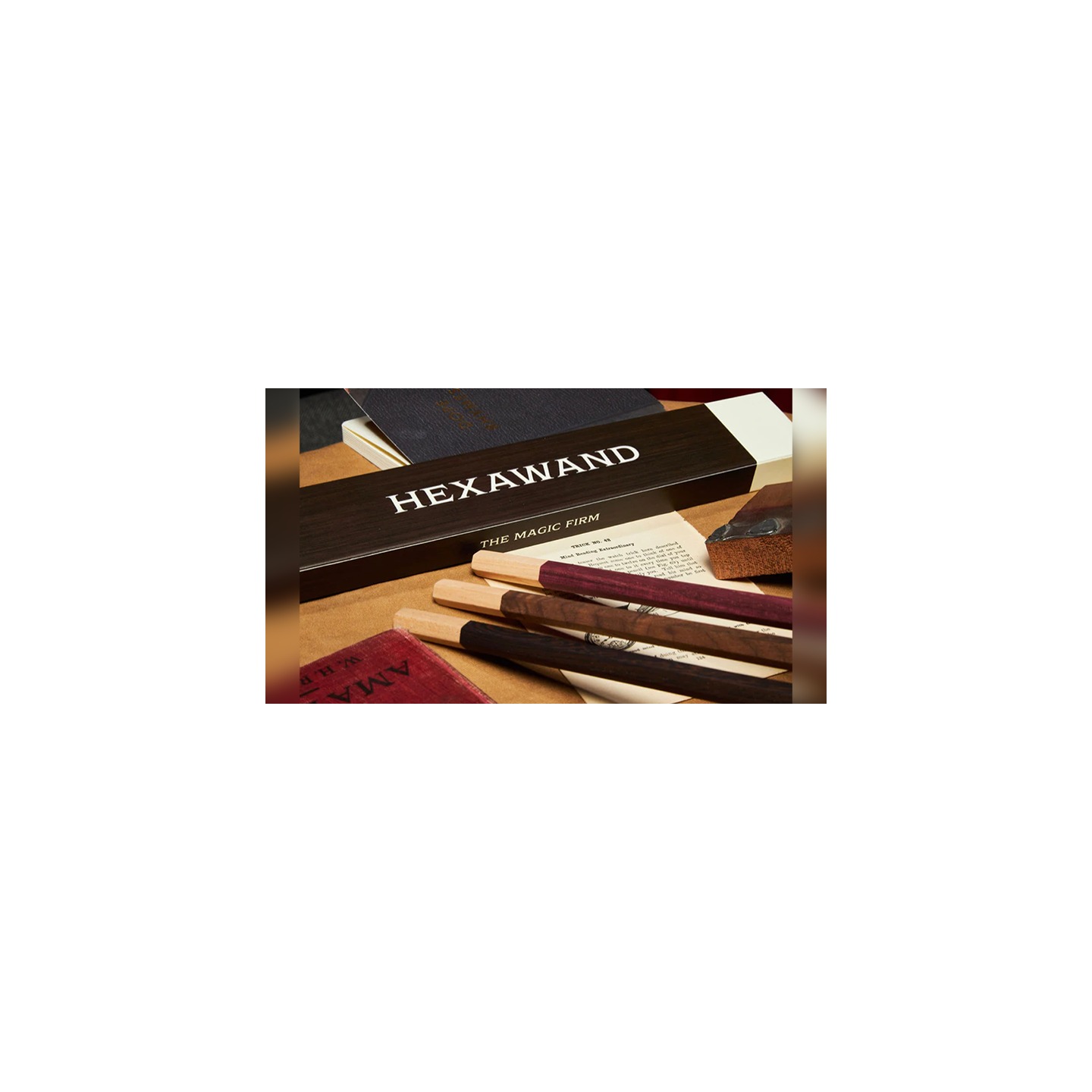 Hexawand Walnut (Brown) Wood by The Magic Firm