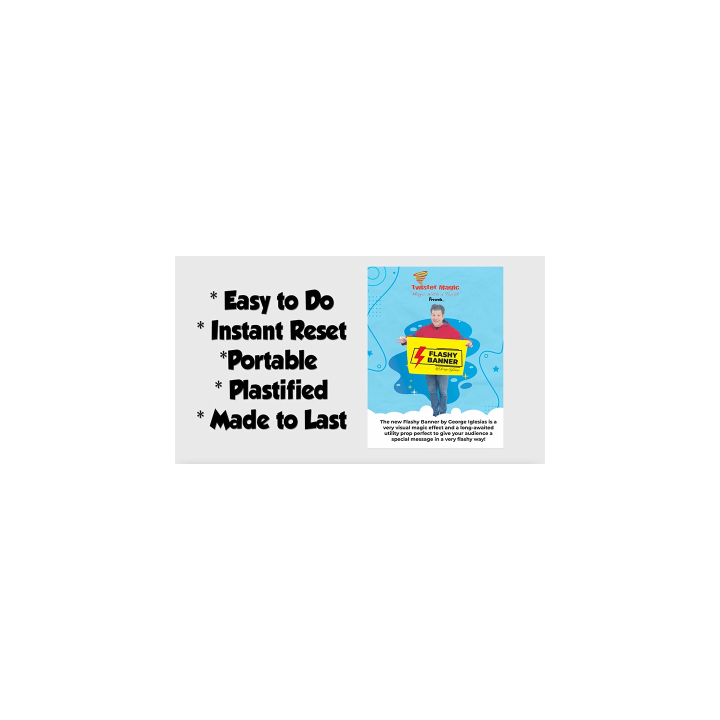 FLASHY BANNER (THE END) by George Iglesias & Twister Magic