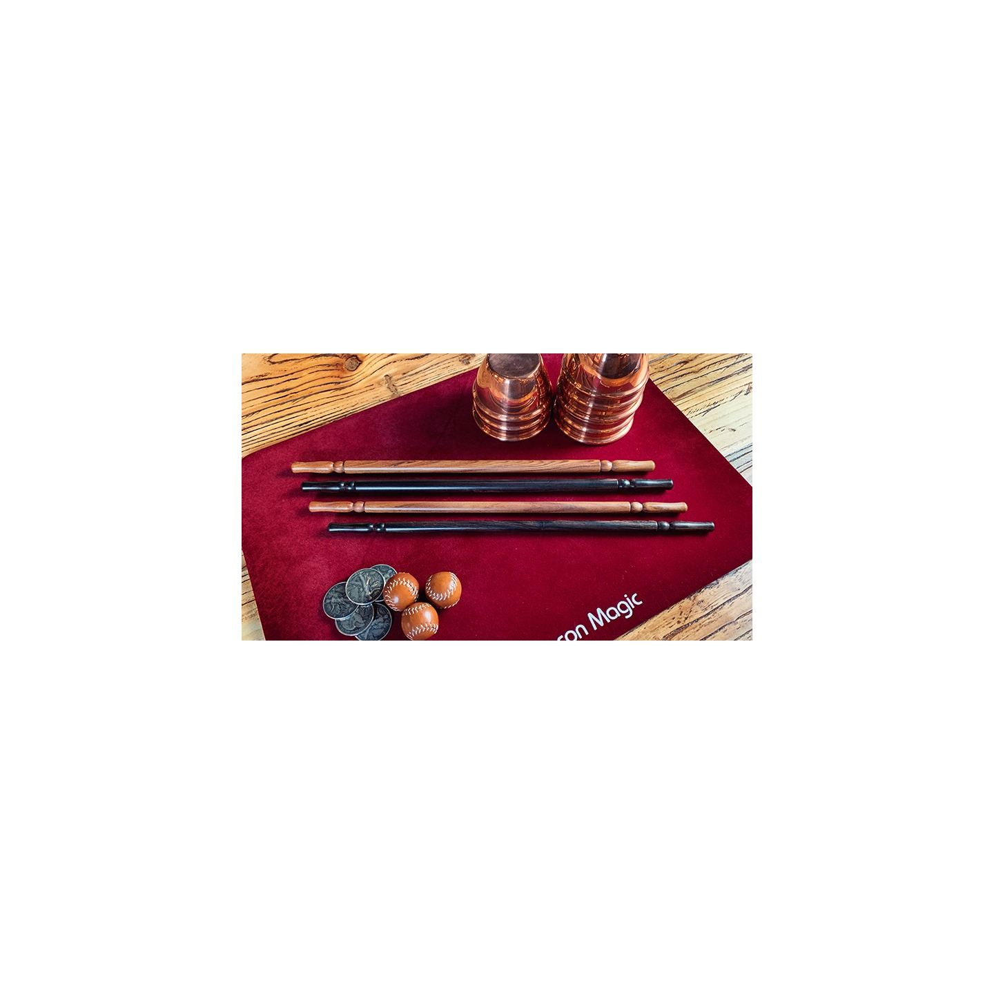 Wooden wand PRO (Bold Brown) by Harry He & Bacon Magic