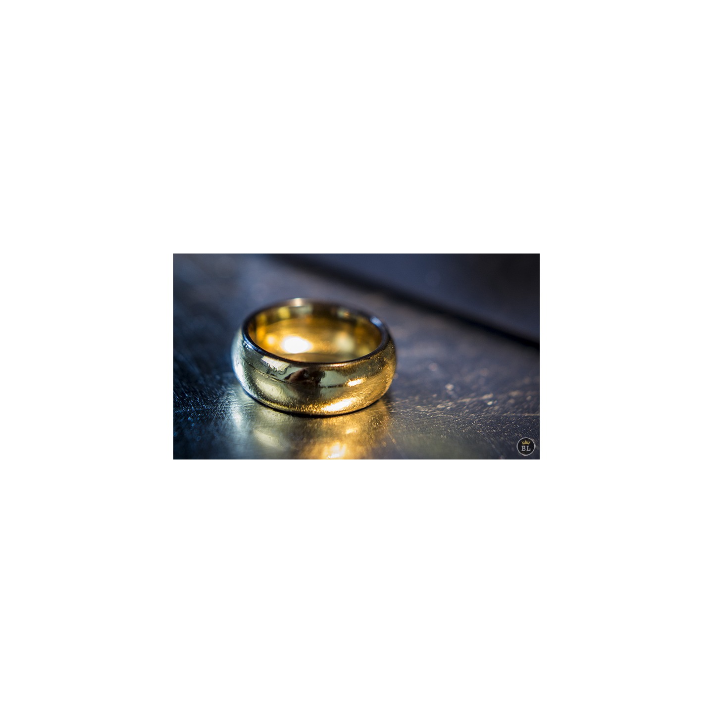Ash and Ember Gold Curved Size 13 (2 Rings) by Zach Heath