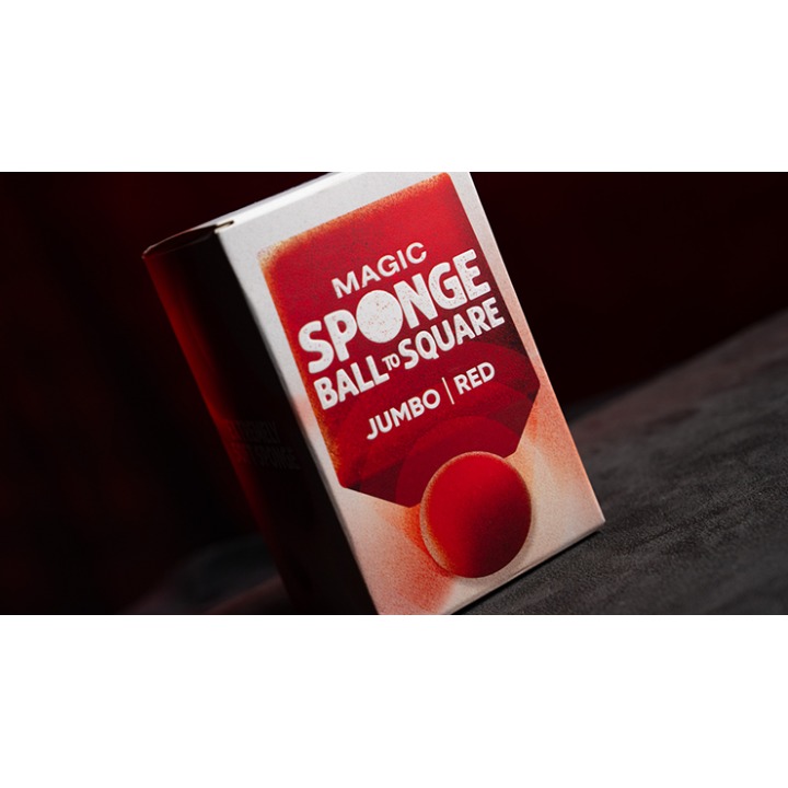 Magic Sponge Ball to Square JUMBO RED by Murphy's Magic