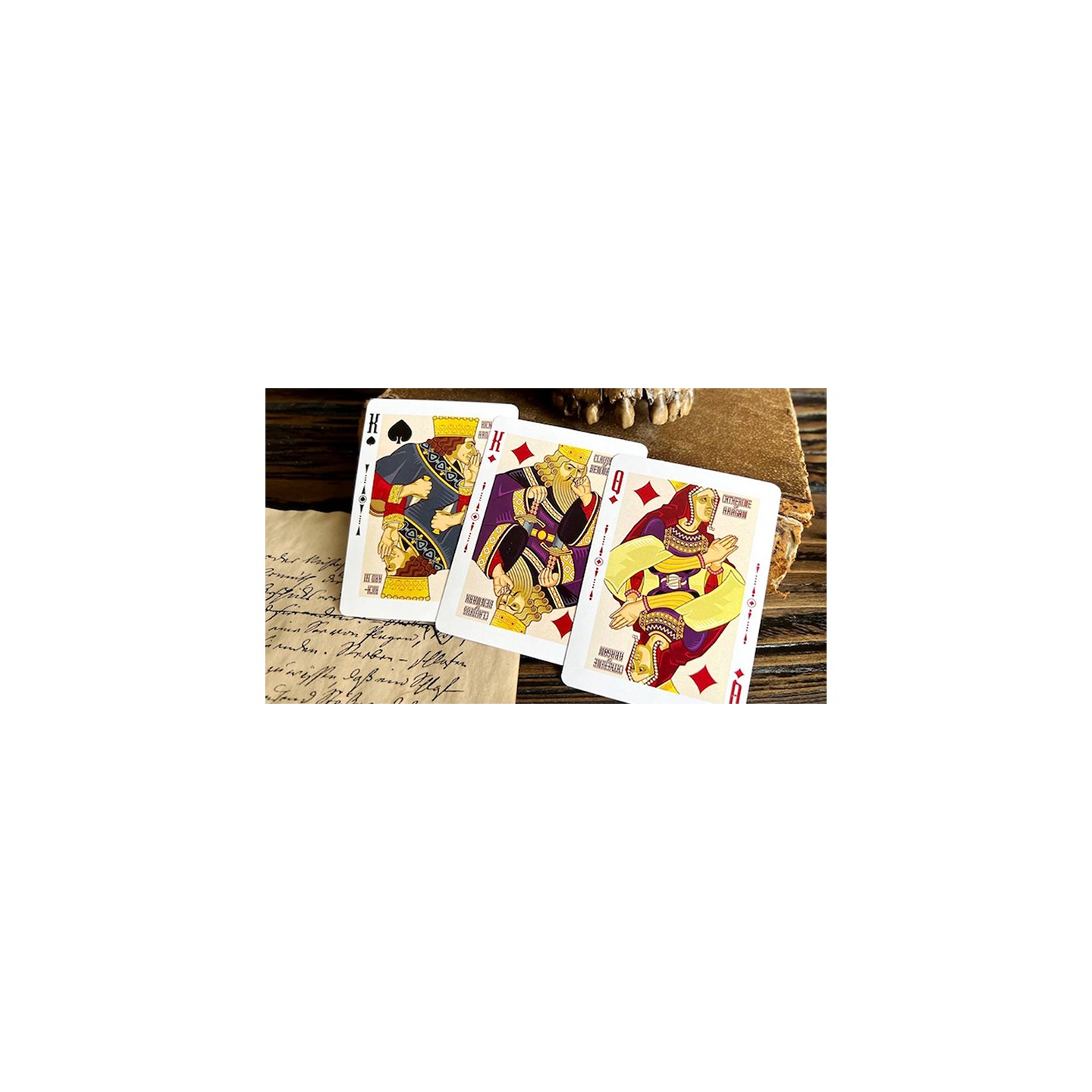 Shakespeare (Burgundy) Playing Cards