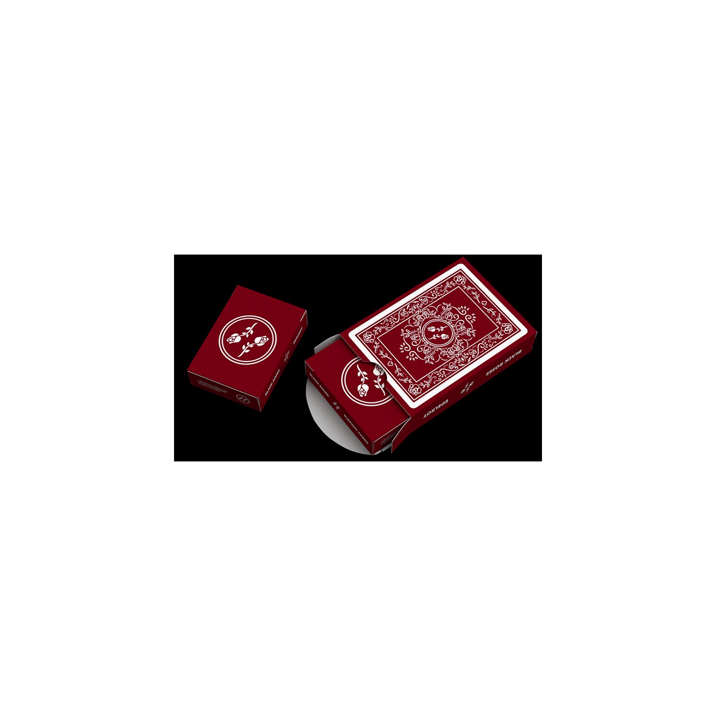 Black Roses Edelrot Mini Playing Cards (Collector's Box)