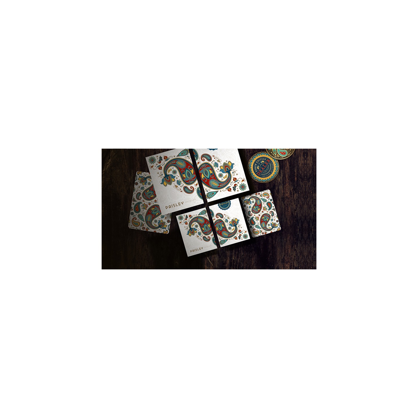 Paisley Poker Mini Playing Cards by Dutch Card House Company