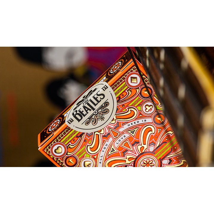 The Beatles (Orange) Playing Cards by theory11
