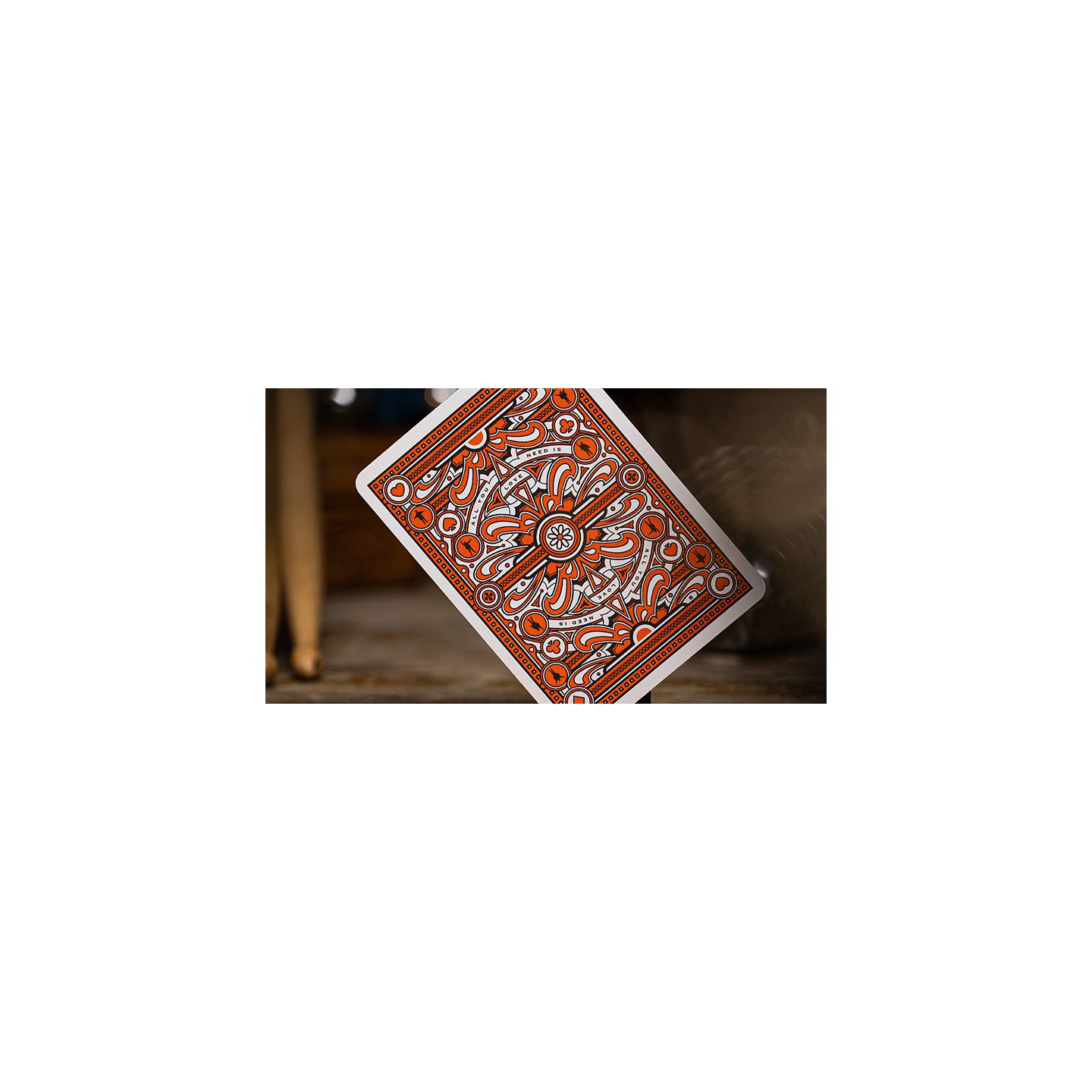 The Beatles (Orange) Playing Cards by theory11