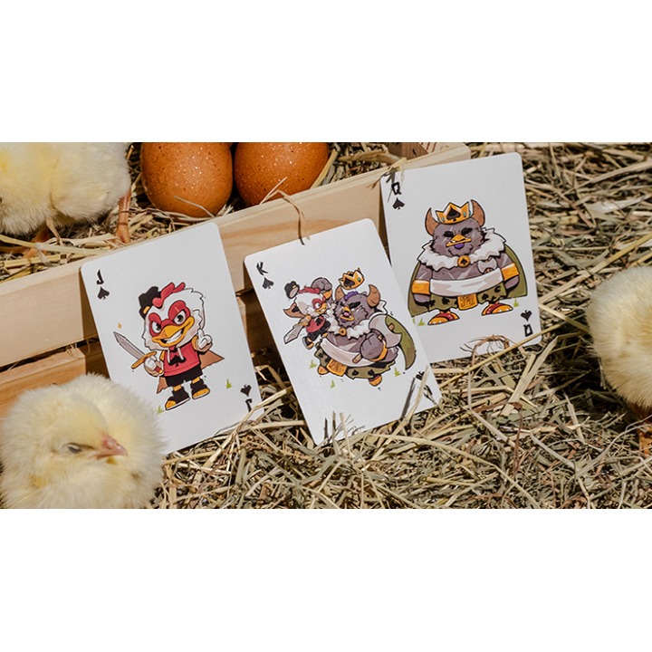 BICYCLE CHKNS & CROWNS PLAYING CARDS