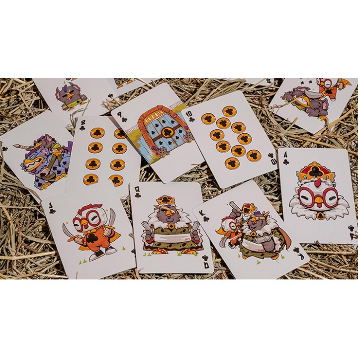 BICYCLE CHKNS & CROWNS PLAYING CARDS