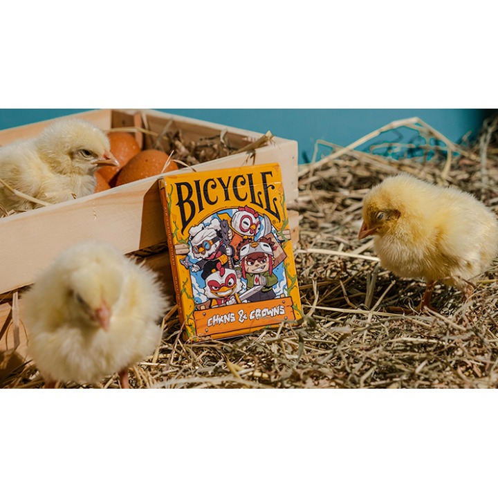 BICYCLE CHKNS & CROWNS PLAYING CARDS