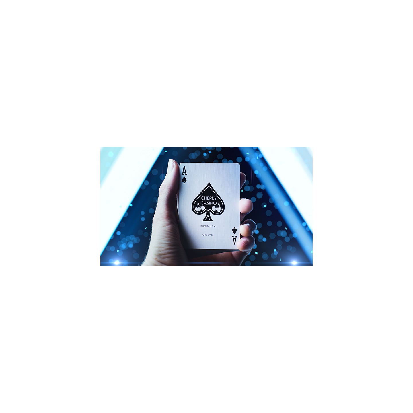 Cherry Casino Playing Cards (Tahoe Blue) by Pure Imagination Projects