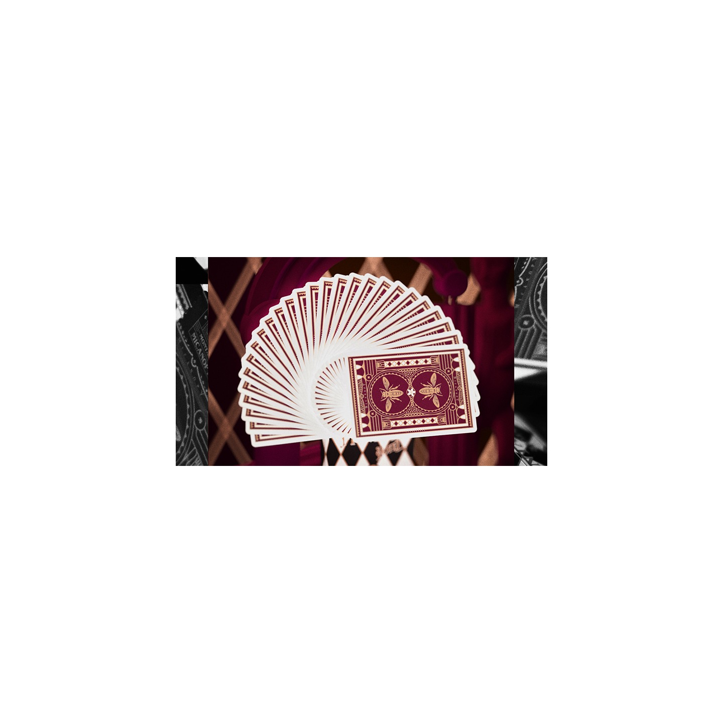 Montauk Hotel Burgundy Playing Cards by Gemini