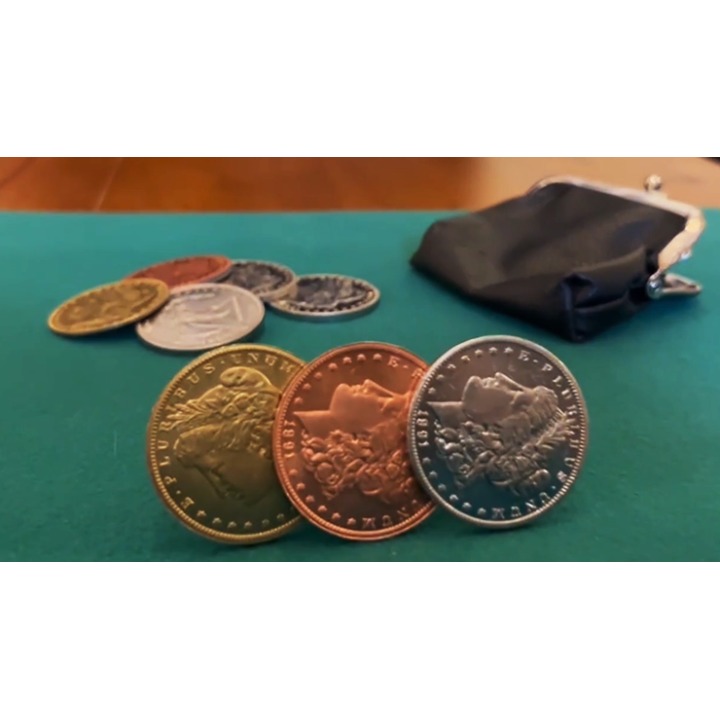 Follow the Silver Walking Liberty (Gimmicks and Online Instructions) by Tango