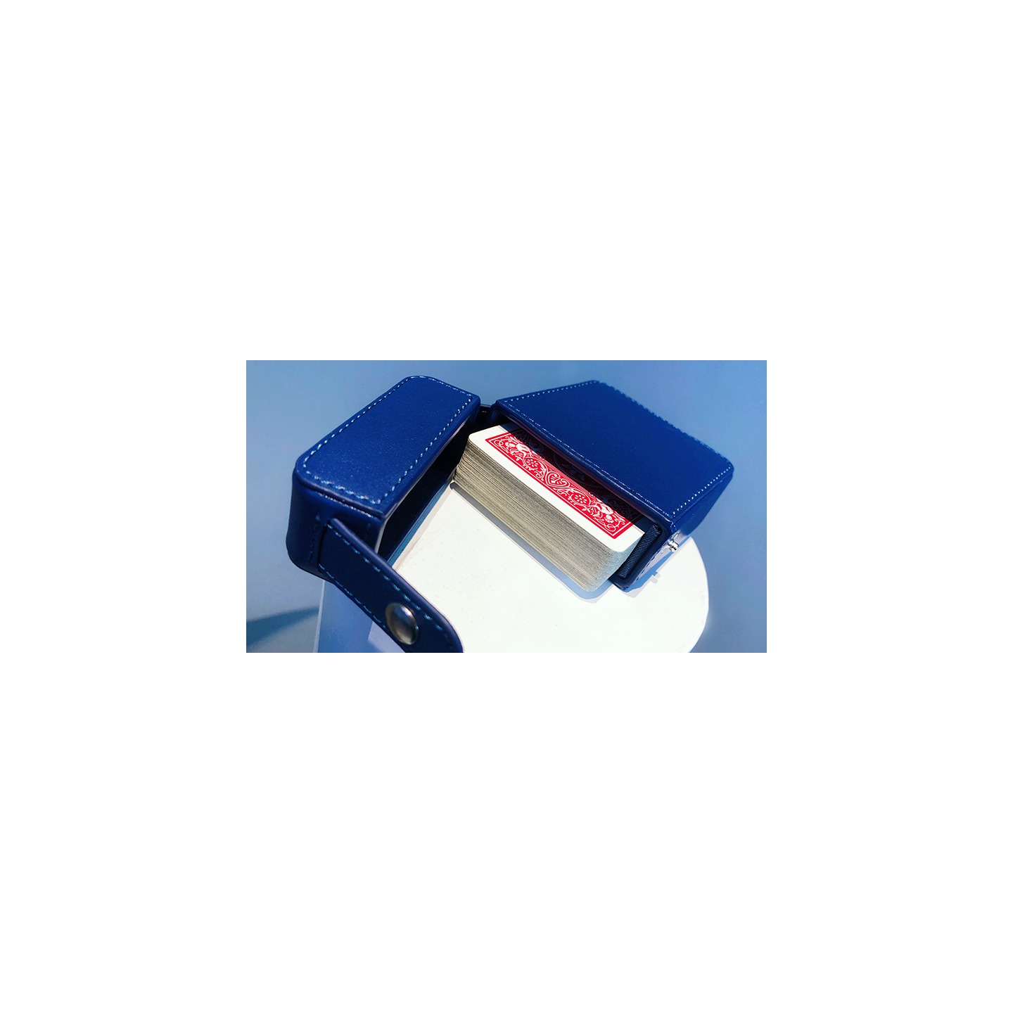 MAZE Leather Card Case (Blue) by Bond Lee