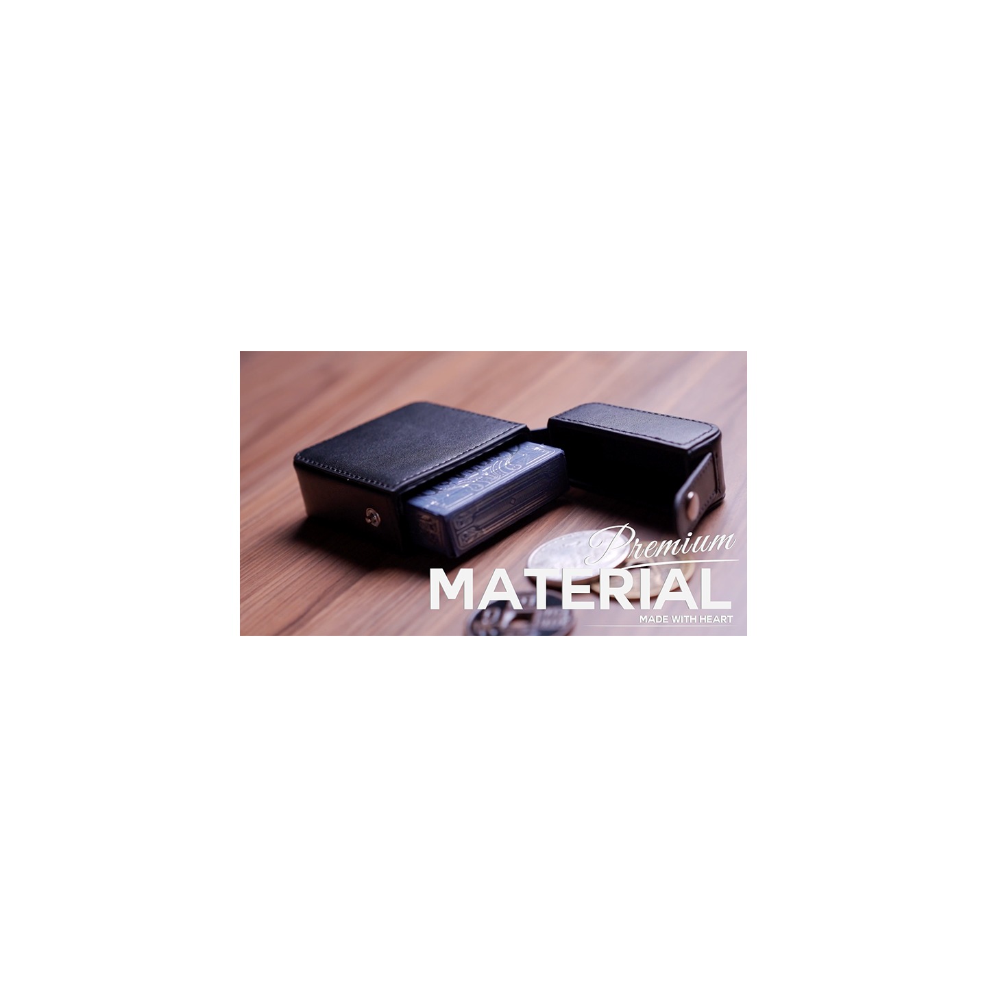 MAZE Leather Card Case (Black) by Bond Lee