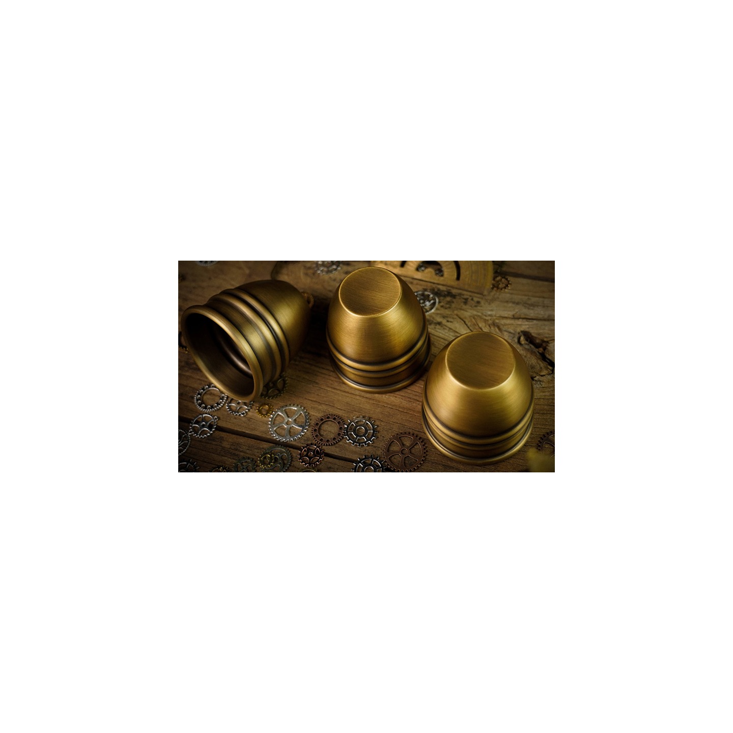 Artistic Combo Cups and Balls (Brass) by TCC
