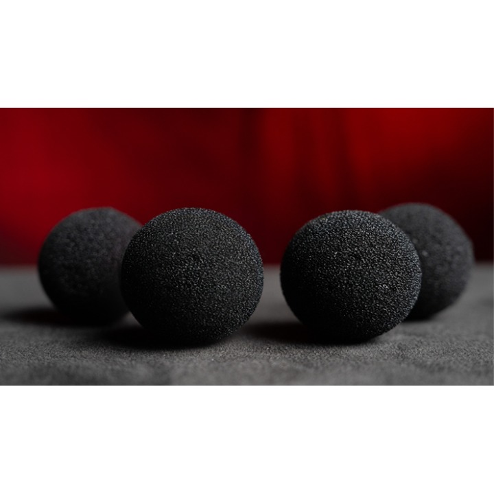Magic Sponge Balls 4PK BLACK 1" by Murphy's Magic